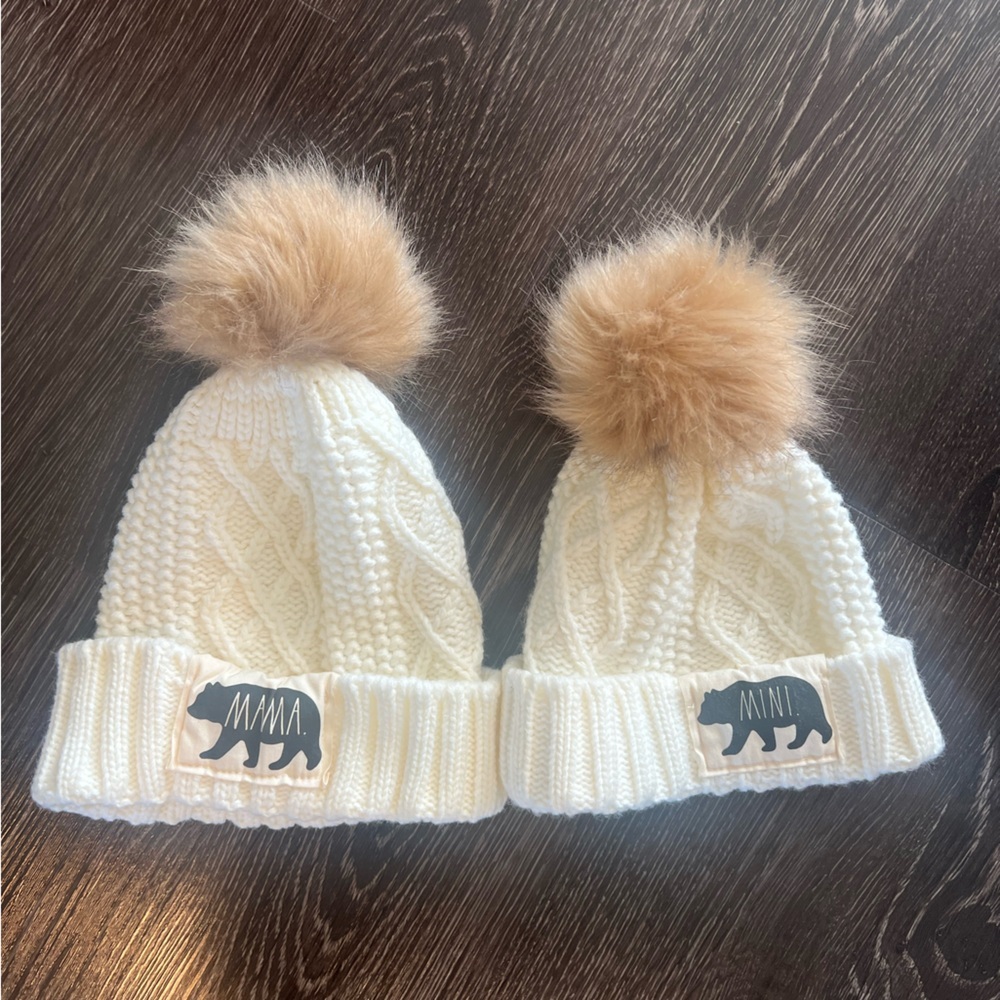 Mama & Mini knit beanies